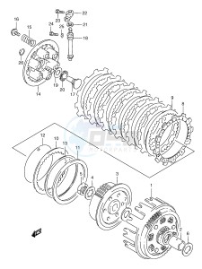 RGV250 (E24) drawing CLUTCH