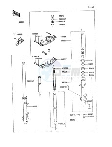 VN750 A [VULCAN 750] (A6-A9) [VULCAN 750] drawing FRONT FORK