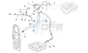 Breva V IE 1100 drawing Blow-by system