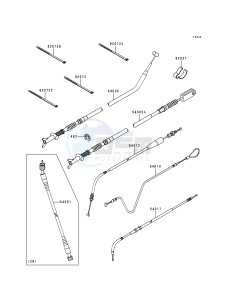 KVF 400 B [PRAIRIE 400] (B1) [PRAIRIE 400] drawing CABLES