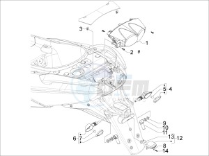 GP 800 drawing Tail light - Turn signal lamps