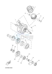 YZF-R125 R125 (5D7K 5D7K 5D7K 5D7K) drawing CRANKSHAFT & PISTON