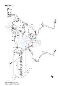 GSX1300R drawing REAR MASTER CYLINDER