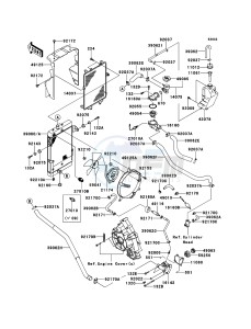 KFX700 KSV700A7F EU drawing Radiator