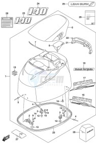 DF 140A drawing Engine Cover