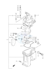 DF 70 drawing Fuel Vapor Separator (S/N 972016 to 2000)