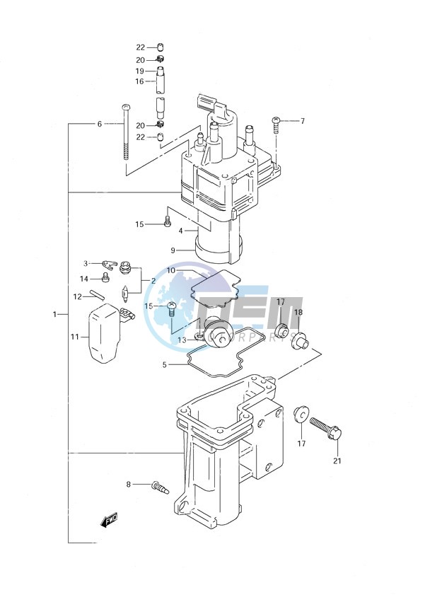 Fuel Vapor Separator (S/N 972016 to 2000)