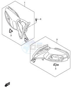 AN650 BURGMAN drawing REAR VIEW MIRROR