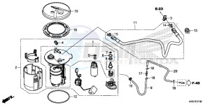 TRX420FM2G TRX420 ED drawing FUEL PUMP