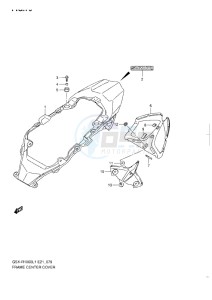 GSX-R1000 drawing FRAME CENTRE COVER