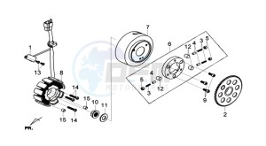 GTS 125I ABS drawing MAGNETO / FLYWHEEL