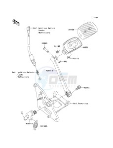 VN 900 B [VULCAN 900 CLASSIC] (6F-9F) B7F drawing BRAKE PEDAL_TORQUE LINK