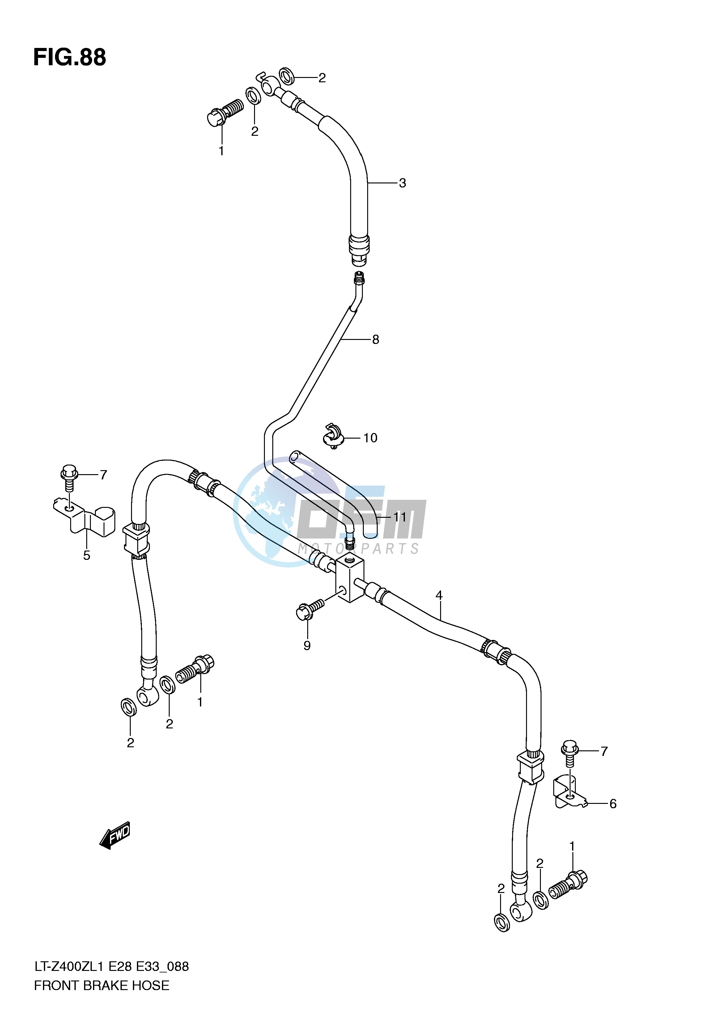 FRONT BRAKE HOSE