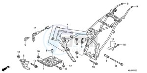 CRF100F9 Europe Direct - (ED / CMF) drawing FRAME BODY