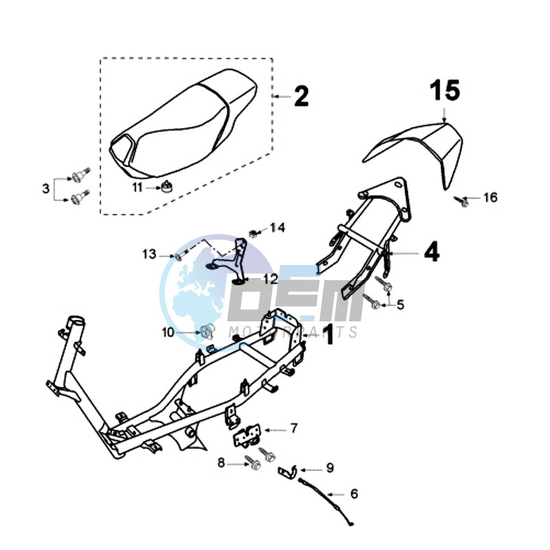 FRAME AND SADDLE