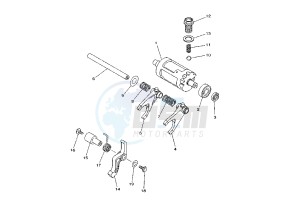 YFM FW KODIAK 400 drawing SHIFT CAM-FORK