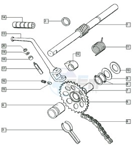 STANDARD_24-45kmh_Y-K2 50 Y-K2 drawing Starter mechanism