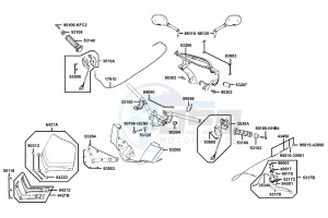 PEOPLE S 50 4T from 05-2009 drawing Handle Steering - Handle Cover