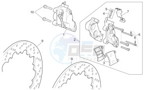 RSV 2 1000 drawing Front brake caliper