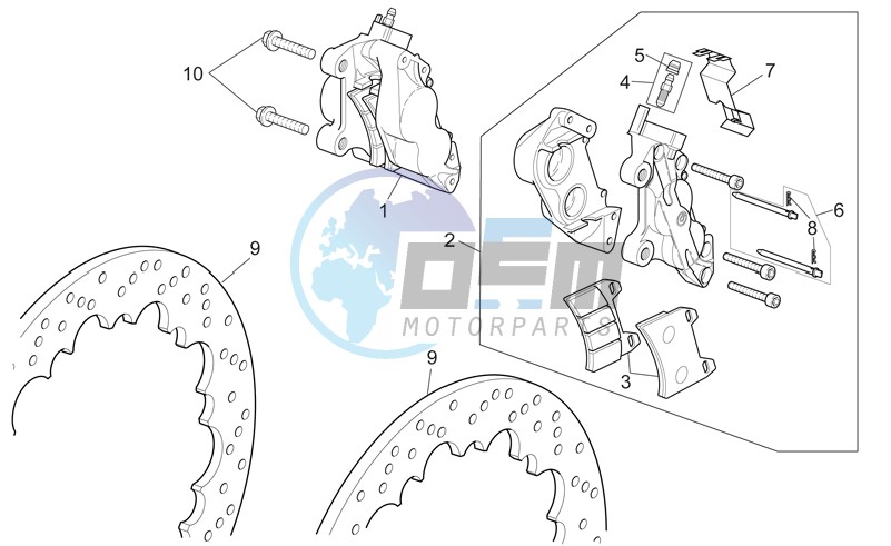 Front brake caliper