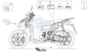 Sport City 125-200 e2 125-200-250 drawing Plate set and handbooks