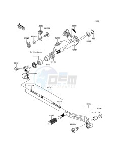 Z800 ABS ZR800FGF UF (UK FA) XX (EU ME A(FRICA) drawing Gear Change Mechanism