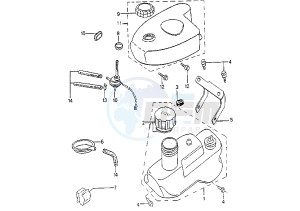 ZENITH N - 50 cc drawing FUEL TANK