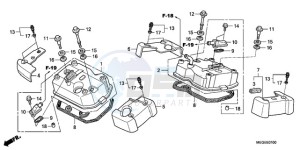 VT750CA9 Australia - (U / MME SPC) drawing CYLINDER HEAD COVER