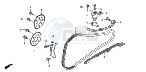 FJS600A 400 SILVER WING drawing CAM CHAIN/TENSIONER