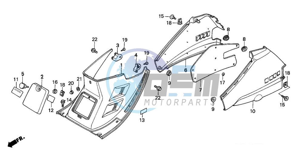 CENTER COVER/BODY COVER