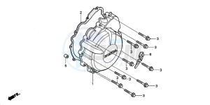 CBR900RR FIRE BLADE drawing GENERATOR COVER