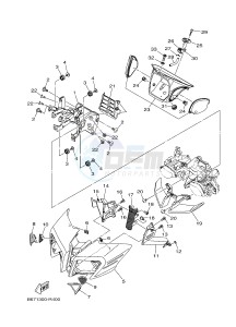 MTN1000 MT-10 (B678) drawing COWLING 1