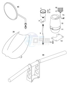 FUN_SPORT_R 50 drawing Handle bar-speedomoeter