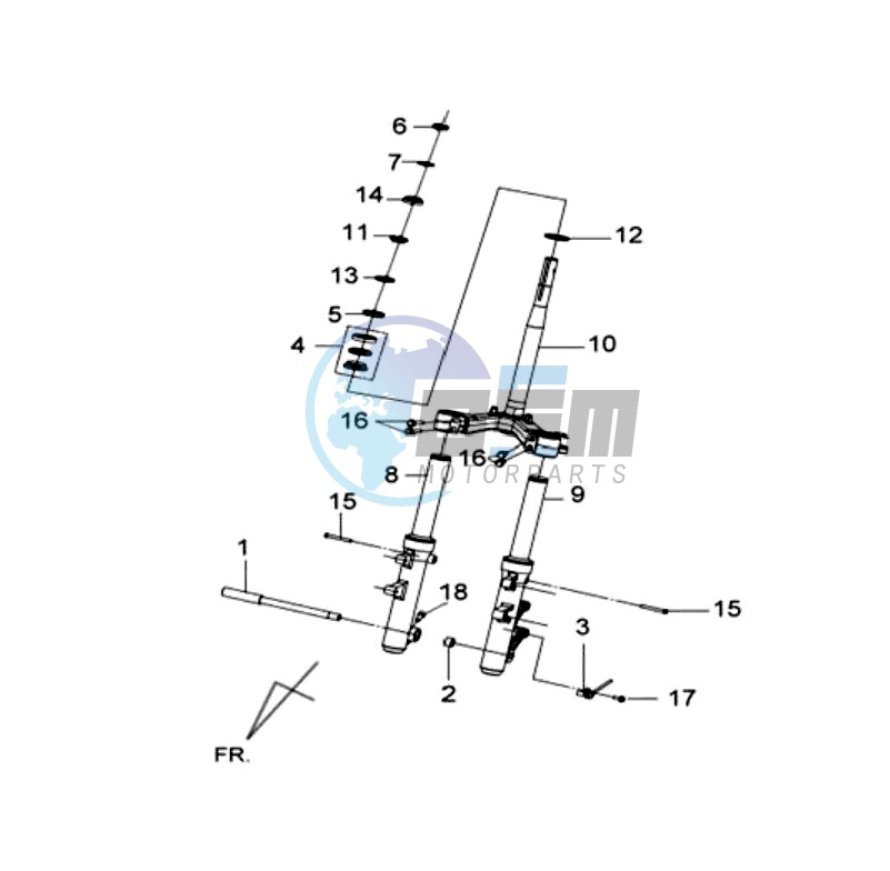 FRONT FORK/ STEERING STEM