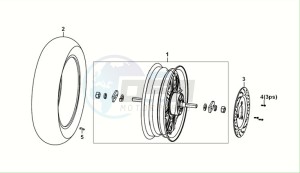 E-XPRO (EH4LW1-EU) (M0) drawing REAR WHEEL