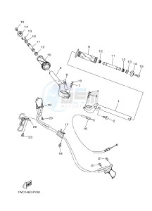 YZF-R3A 321 R3 (B02B B02C) drawing STEERING HANDLE & CABLE