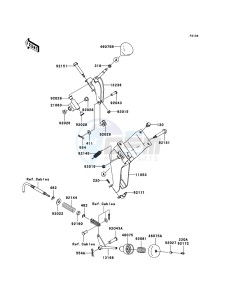 MULE_600 KAF400B7F EU drawing Shift Lever(s)