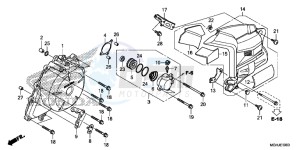 VFR1200X Europe Direct - (ED) drawing A.C. GENERATOR COVER