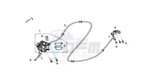 MAXSYM 400 EFI drawing REAR BRAKE / DELAY VALVE