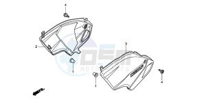 CB600FA CB600FA drawing SIDE COVER