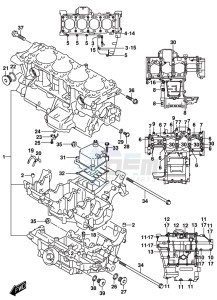 GSX-S1000 A drawing CRANKCASE