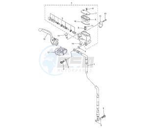 YZ F 450 drawing FRONT MASTER CYLINDER