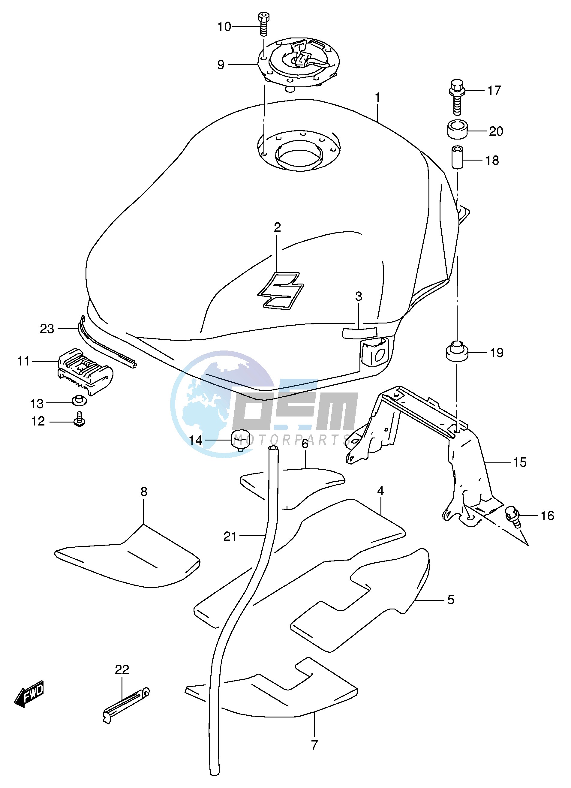 FUEL TANK (MODEL K5 K6)