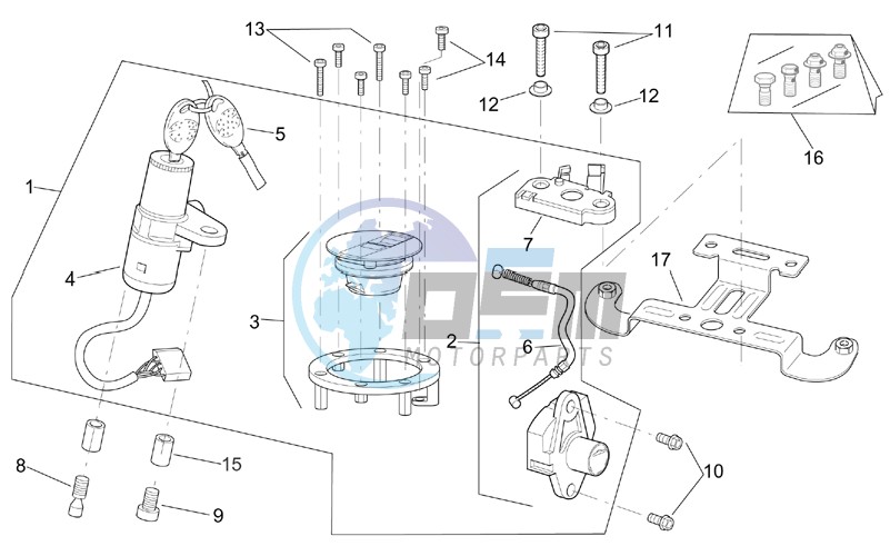 Lock hardware kit