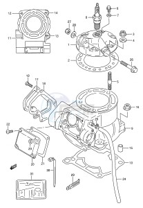 RMX250 (E28) drawing CYLINDER