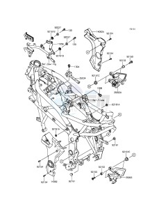 NINJA_250SL BX250AFSA XX (EU ME A(FRICA) drawing Frame Fittings