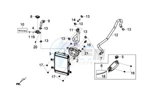 GTS 125I (L8) EU EURO4 drawing REAR MUDGUARD - MUDGUARD