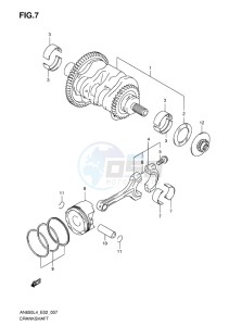 AN650Z ABS BURGMAN EXECUTIVE EU drawing CRANKSHAFT