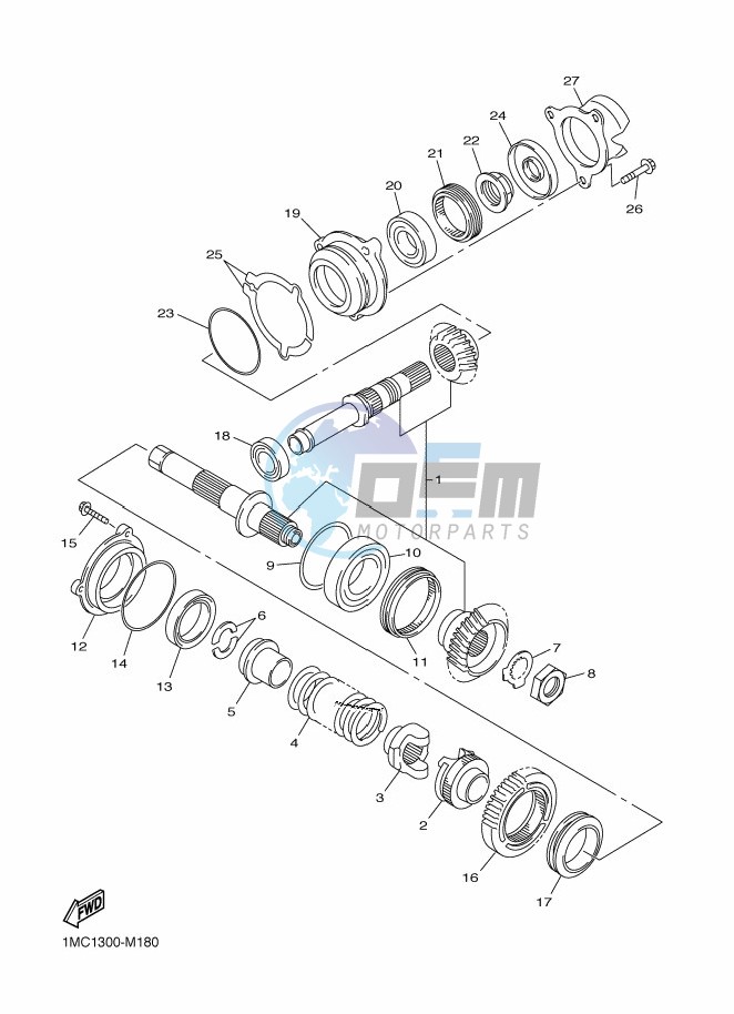 MIDDLE DRIVE GEAR