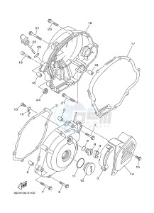 TT-R125 TT-R125LW (2CP2) drawing CRANKCASE COVER 1